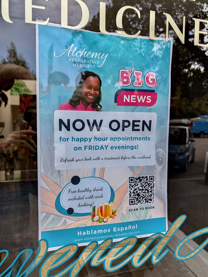 Happy hour promo leaflet