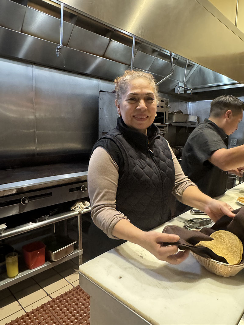 Leticia in Obelisco kitchen