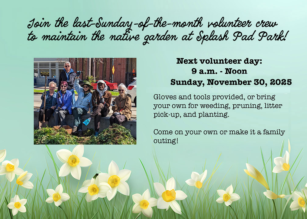 Native Garden volunteer announcement